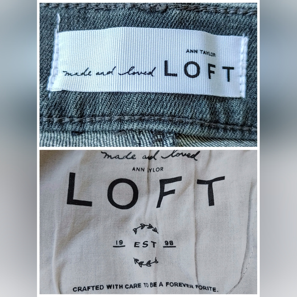 NWOT! Ann Taylor Modern Skinny Jeans, Light Grey Wash, 10P, Mid‑Rise, Polished - Picture 3 of 5